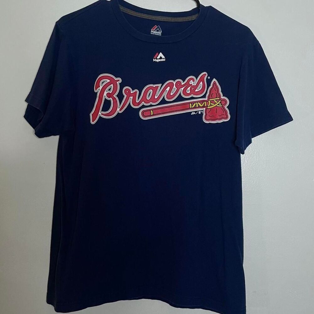 Ronald José Acuña Blanco Jr. #13 Atlanta Braves Majestic T-Shirt - Medium